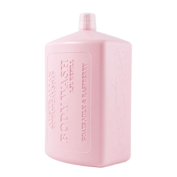 Goats Milk with Raspberry Body Wash Refill - 1.5L