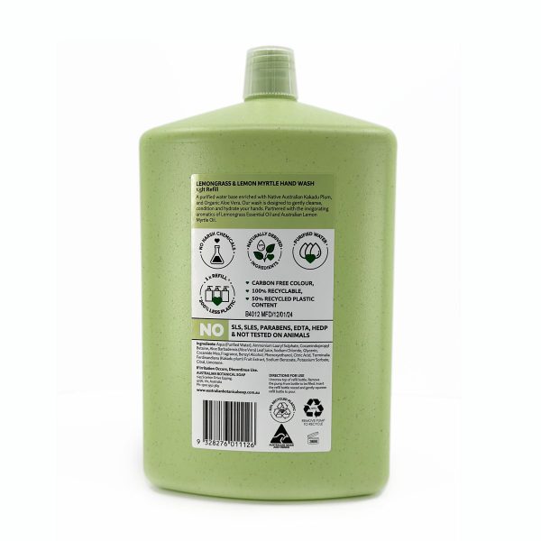 Lemongrass & Lemon Myrtle Hand Wash Refill - 1.5L